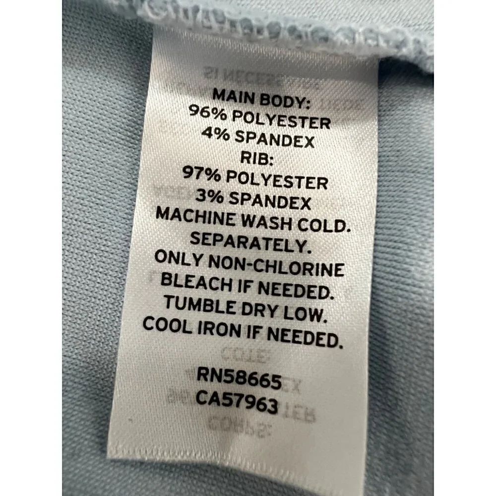 New ZELLA GIRL Kids' Size XL (14/16) Cozy Active Luxe velour Top Blue Cashmere